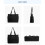 Bolsa de lona com zíper e vários bolsos. 6