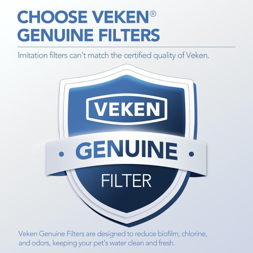 Veken kattfontänfilterpaket 4 + 4 förfilter 1