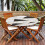 Toalha de mesa redonda de 152 cm (60 polegadas) com colagem de mármore elástica. 7