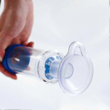 Pet Inhaler Spacer, Cat Aerosol Chamber for Inhaler, Handheld Spacer with Breathing Indicator and Mask - Reusable