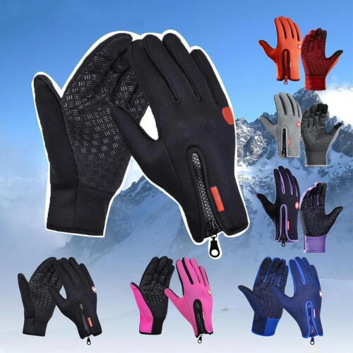 Thermohandschuhe, wasserdicht, winddicht, fleecegefüttert 1