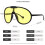 Aviator zonnebril met UV400-bescherming, oversized, unisex 5