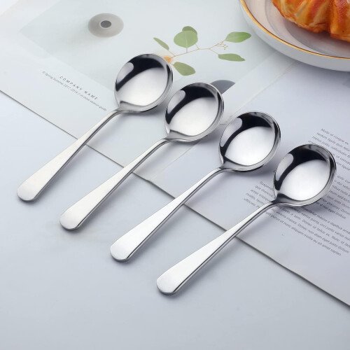 Suppenlöffel aus Edelstahl, 16 cm, 6er-Pack 1