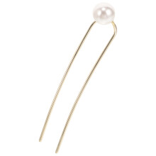 Decoratieve Parel Haarpin U-Vormig Voor Knot Kapsels