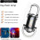 Φακός μπρελόκ EDC 1200Lumen Επαναφορτιζόμενος αδιάβροχος 5