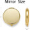 Portable metal round makeup mirror with 1X/2X magnification 3