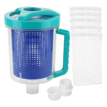 Pool Leaf Canister, Leaf Catcher Canister Professional Large Capacity Leaf Canister with Mesh Basket Pool