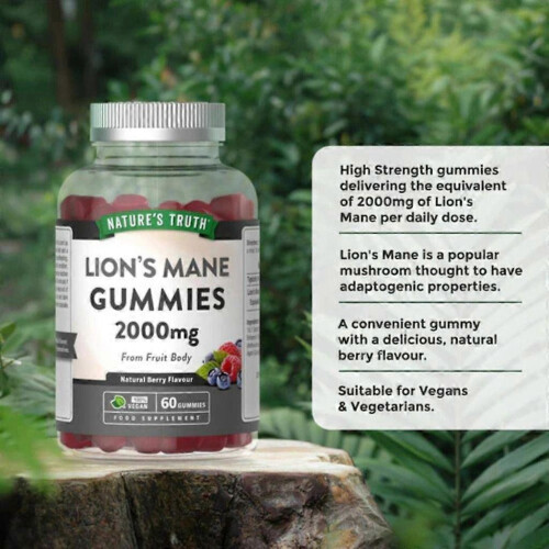 Nature's Truth Lion's Mane 2000mg Berry Gummies 60 1