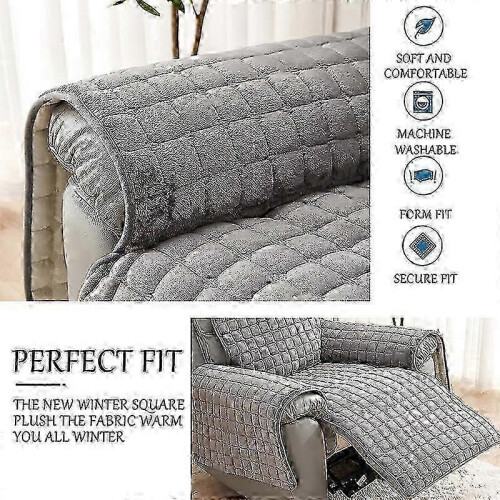 (53*190CM, Beige) Sofa Armrest Covers, Armchair Protector 2