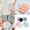 6 Cavity Ice Cubes Molds Silicone Tray for Coffee-peach 2