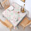 Toalha de mesa quadrada Pioneer Flower com estampa floral, 107 x 107 cm (42 x 42 polegadas) 2