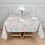 Toalha de mesa quadrada Pioneer Flower com estampa floral, 107 x 107 cm (42 x 42 polegadas) 3