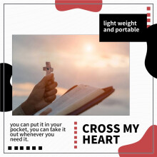 Crosses Heart Encouragement Gift Wooden Fingertip Stress Relief Gifts Pocket Crosses Gift Handheld Wooden Crosses