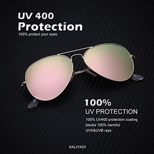 Aviator solglasögon polariserade UV-skydd 2
