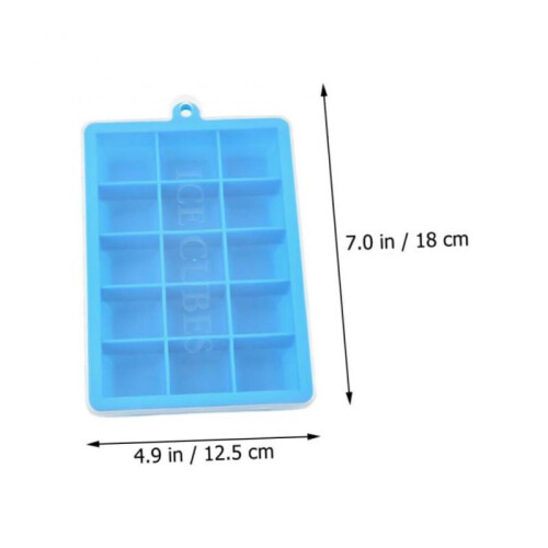 3pcs Ice Cube Maker 15-Cavity Ice Cube Mold Silicone Ice Cube Making Devices 1