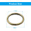 20 mm open springringen goudkleurig, 150 stuks, 2 mm dik 2