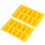 TKSE silicone ice cube mold yellow 2 pcs 10-grid 4