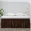 Rundum-Bettrock, braun, Einzel-/Doppelbett, 35,5 cm Fallhöhe 2