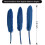 Penas de ganso azul marinho, naturais, 10-15 cm (4-6 polegadas), 120 peças 2