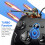 Zwarte bedrade gamecontroller met dubbele trilfunctie en triggerknoppen. 4