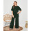 Women's Knit 2-Piece Lounge Set: Short Sleeve Pullover + 3