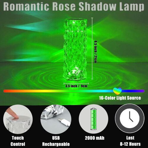 VoMii Crystal Touch Lamp RGB16 lampen 2