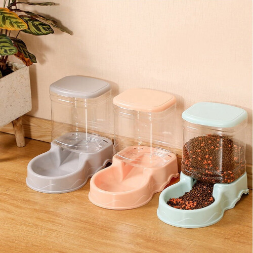 Comedero automático para mascotas con recipiente de almacenamiento de comida de 3,8 litros. 1