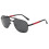 (RED) EVAGO Polarized Metal Alloy Frame Folding Compact Pocket Aviator Sunglasses 1