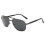(BLACK) EVAGO Polarized Metal Alloy Frame Folding Compact Pocket Aviator Sunglasses 1