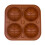 Non-stick silicone ice cube mold basketball shape 4-grid 6