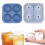 Non-stick silicone ice cube mold basketball shape 4-grid 7