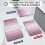 Tapete de banho felpudo de microfibra roxo retangular 60x40 cm 2