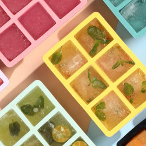 Silicone Ice Cube Mold 6 or 8 Grid Square Tray 1