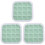 3Pcs 16 Grid Silicone Ice Cube Mold with Lid 2