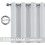 Thermal Insulated Window Curtain Valance Greyish White 52" 2