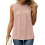Damen-Tanktop mit Rüschenkragen, Chiffonbluse mit Schweizer Punktmuster 2