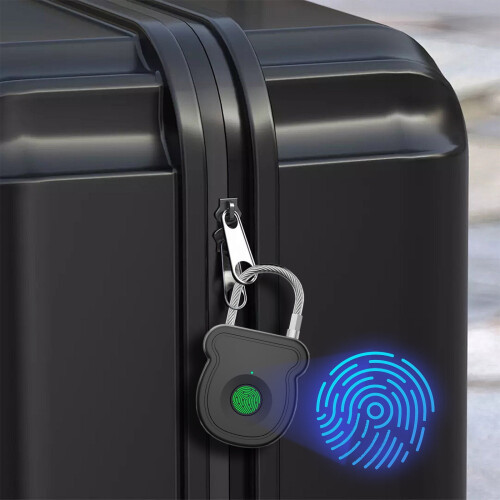 Smart Fingerprint Padlock Stainless Steel 0.09 lbs 1