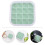 16 Grid Silicone Ice Cube Mold Drink Beverage Ice Cube Casting Mold with Lid 3