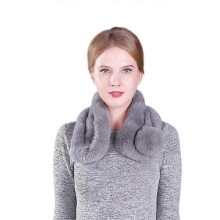 (style 1) Evago Warm Women's Rex Rabbit Fur Scarves Scarf, Ladies Winter Warm Knitted Fashion Scarf Scarves for Women Multicolor