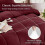 Burgundy Comforter Set 7-Piece Oeko-TEX Certified 2