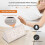 Despertador digital de madeira para quarto e sala de estar com grande interface USB digital 4