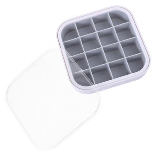 2Pcs 16 Grid Silicone Ice Cube Mold with Lid 1