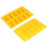 TKSE silicone ice cube mold yellow 2 pcs 10-grid 6