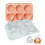 Roses Ice-Cube Mold, Heart Shape Tray, Silicone Ice Mold 8