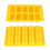 TKSE silicone ice cube mold yellow 2 pcs 10-grid 7