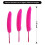 Penas de ganso rosa choque, naturais, 10-15 cm (4-6 polegadas), 120 peças 2