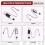 2X Micro-Type Linear Actuator,1In Stroke,90N/20.3lb,Speed 9.5mm/S Electric WaterproofActuator Motor LinearActuator 12V 9