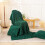 Sherpa Throw Blanket Forest Green 50x65 inches 2