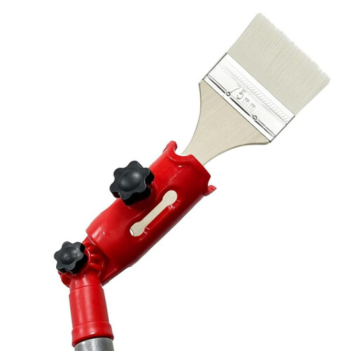 5X Multi-Angle Paint Brush Extender Red, Paint Edger Tool for High Ceilings, Extension Pole Attachment Holder 1