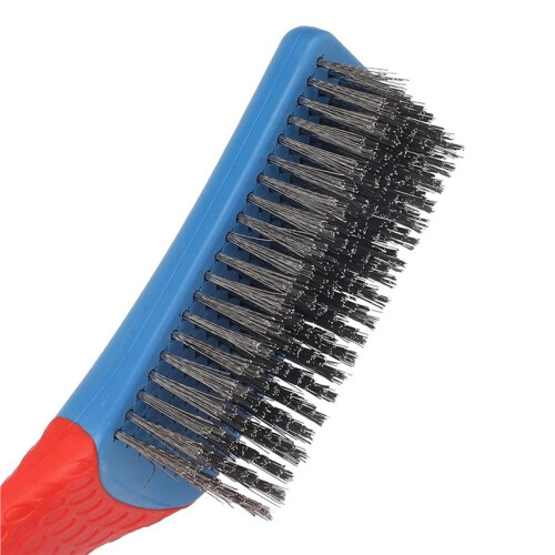 4-Pack Heavy Duty Stainless Steel Wire Brushes for Efficient Cleaning and Rust Removal 2